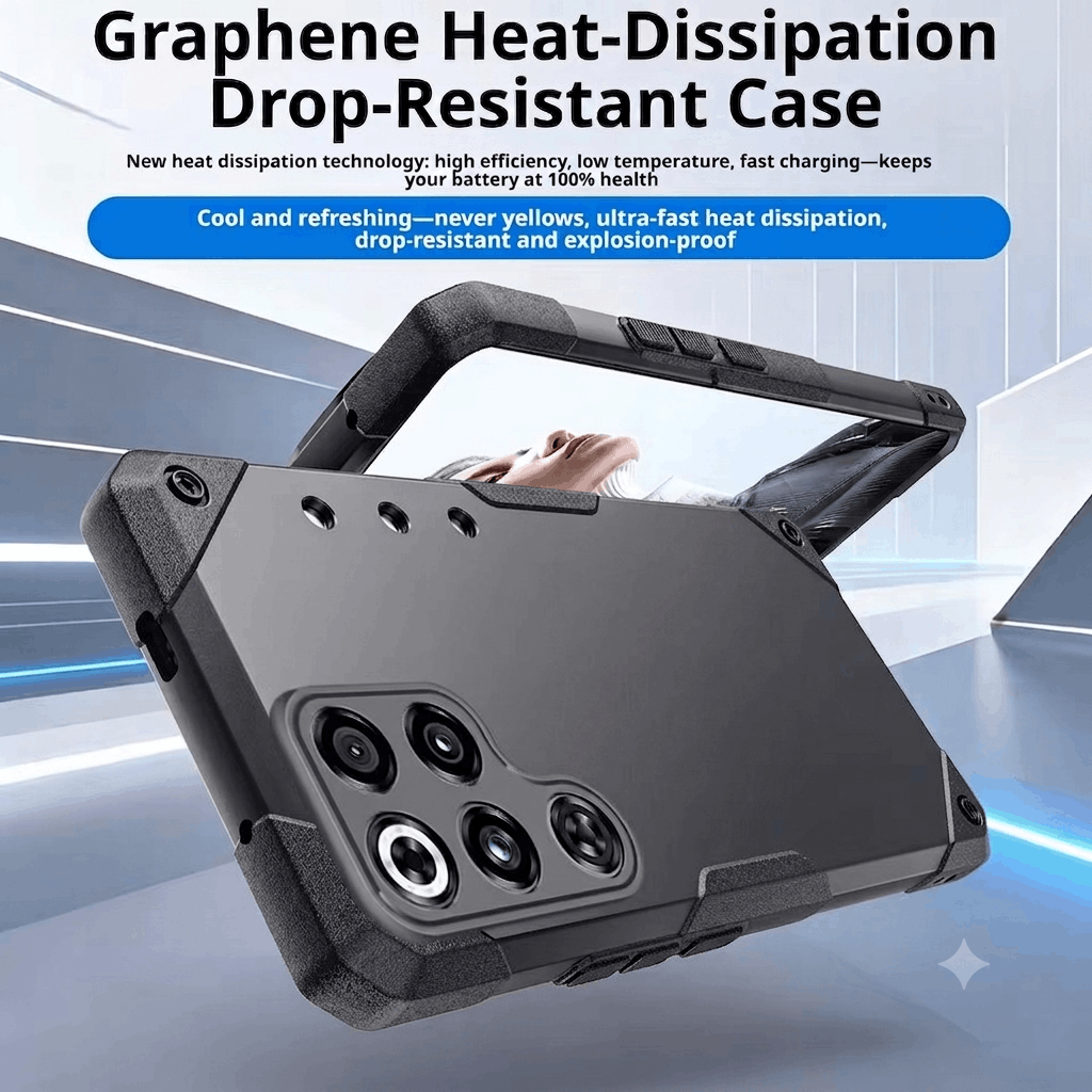 Graphene heat-dissipation drop-resistant case overview